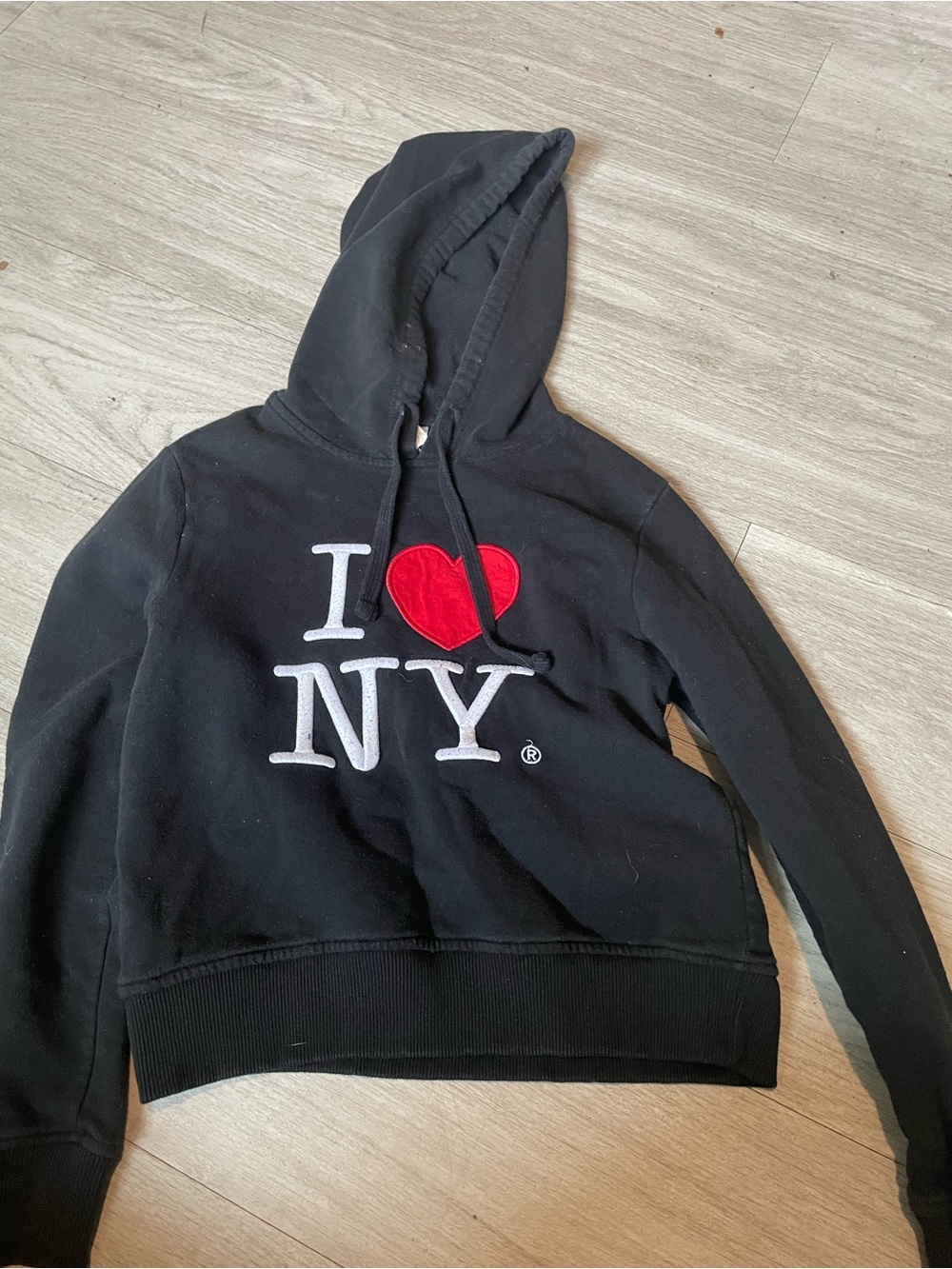 I Heart NY Black Hoodie Sweatshirt